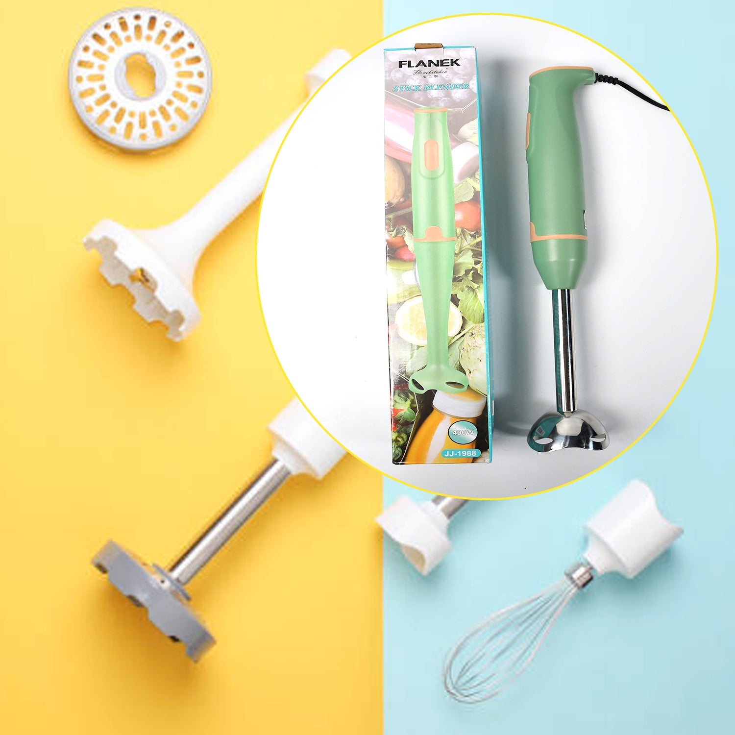 7175 Hand Blender Multi-Purpose Hand Blender, 400W Handheld Blender High Speed Blender Stainless Steel Handheld Stick Blender For Smoothies, Puree Baby Food and Soups DeoDap 7175 Hand Blender Multi-Purpose Hand Blender, 400W Handheld Blender High Speed Blender Stainless Steel Handheld Stick Blender For Smoothies, Puree Baby Food and Soups DeoDap